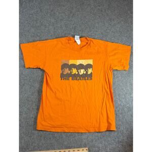 The Beatles T Shirt Boys XL Orange Streetwear Skater Cotton Music Band Tee Kids